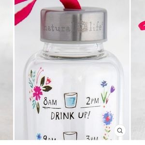 Inspirational Glass Water Bottle